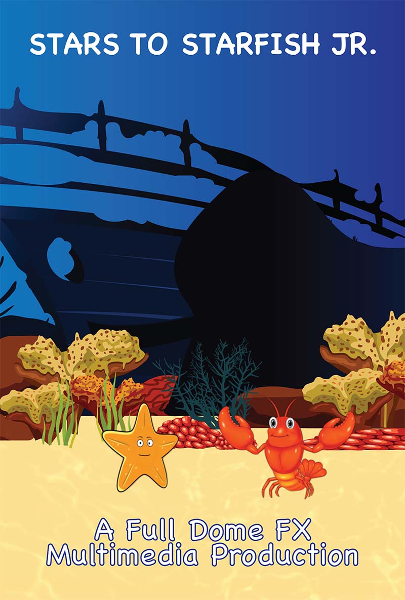 Starry the Starfish and Red the Lobster compare the exploration of our universe with the exploration of our Earth’s oceans and it underscores the importance of our home’s last great resource.information.